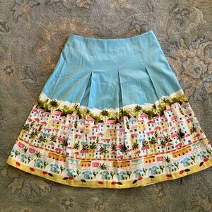Talbots Santorini Print Skirt NWT Size 4